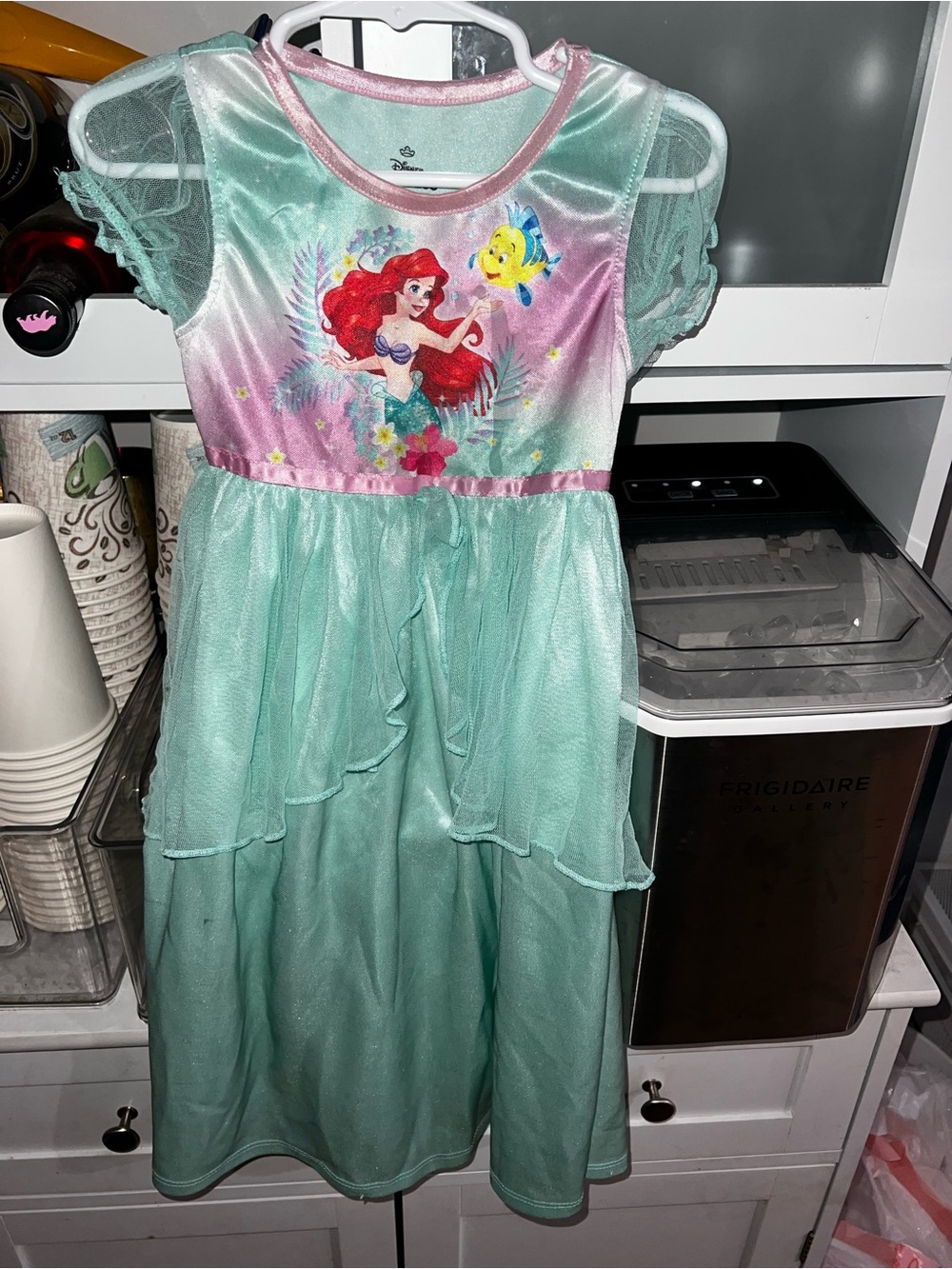 Disney Ariel Costume Dress in Mint Green and Pink